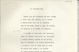 La remembranza La remembranza