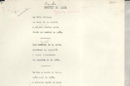 Canción de zafra Canción de zafra
