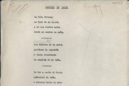 Canción de zafra Canción de zafra