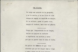 Una palabra Una palabra
