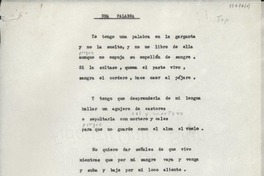 Una palabra Una palabra