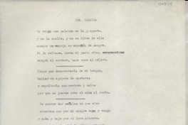 Una palabra Una palabra