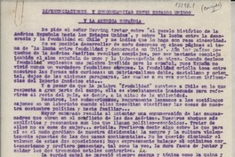Diferenciaciones y concordancias entre Estados Unidos y la América española Diferenciaciones y concordancias entre Estados Unidos y la América española