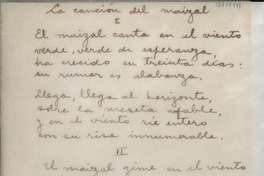La canción del maizal La canción del maizal