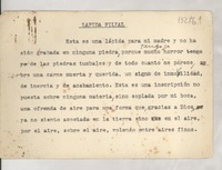 Lápida filial Lápida filial