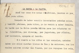 La manca y la pajita La manca y la pajita