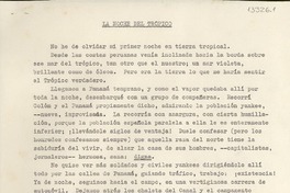La noche del trópico La noche del trópico