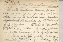 El nocturno del descendimiento El nocturno del descendimiento