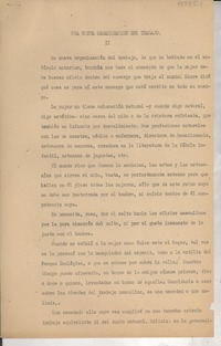 Una nueva organización del trabajo II Una nueva organización del trabajo II