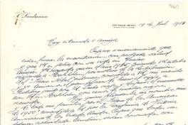 [Carta] 1951 jul. 19, São Paulo, Brasil [a] [G. Mistral]