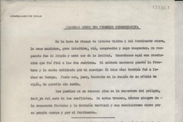 Palabras para una pirámide conmemorativa Palabras para una pirámide conmemorativa
