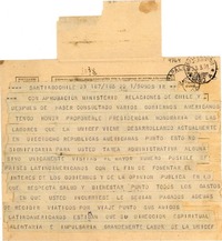 [Telegrama] 1951 mar. 23, Santiago, Chile [a] Gabriela Mistral, Rapallo, [Italia]