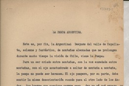 La pampa argentina La pampa argentina