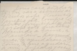 [Carta] [1946-1956?] [a] Doris Dana