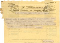 [Telegrama] 1951 ene. 15, Roma [a] Gabriela Mistral, Rapallo