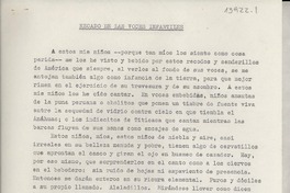 Recado de las voces infantiles Recado de las voces infantiles