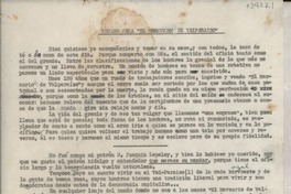 Recado para El Mercurio de Valparaíso Recado para El Mercurio de Valparaíso