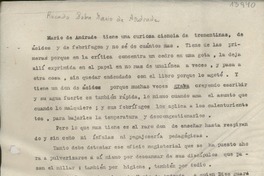 Recado sobre Mario de Andrade Recado sobre Mario de Andrade