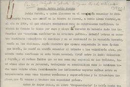Recado sobre Pablo Neruda Recado sobre Pablo Neruda