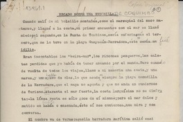 Recado sobre una medusilla de Coquimbo Recado sobre una medusilla de Coquimbo