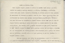 Sobre la escuela rural Sobre la escuela rural