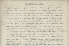 Un sorbo de Chile : radiación Un sorbo de Chile : radiación