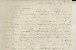 [Carta] 1946 mayo 14, Río de Janeiro [a] Gabriela Mistral