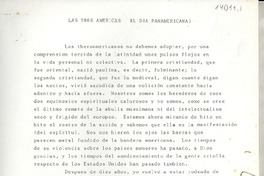 Las tres Américas Las tres Américas