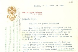 [Carta] 1952 jun. 7, Veracruz, [México] [a] [Gabriela Mistral]