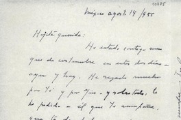 [Carta] 1955 ago. 14, México [a] Gabriela Mistral
