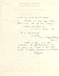 [Carta] 1946 jul. 26, Paris [a] Gabriela Mistral