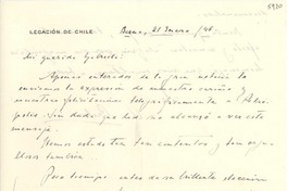 [Carta] 1946 ene. 21, Berna, [Suiza] [a] Gabriela [Mistral]