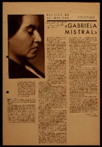 Gabriela Mistral Gabriela Mistral