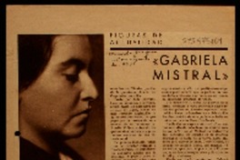 Gabriela Mistral Gabriela Mistral