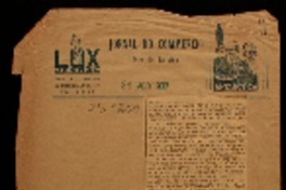 Gabriela Mistral saúda o Brasil o que a admiravel poetisa chilena disse ao microfone do Departamento de Propaganda. Gabriela Mistral saúda o Brasil o que a admiravel poetisa chilena disse ao microfone do Departamento de Propaganda.