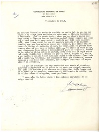 [Carta] 1948 oct. 7, New York [a] Gabriela Mistral