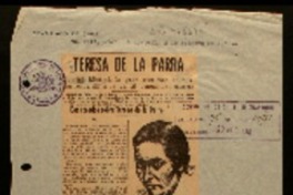 Teresa de la Parra Gabriela Mistral, la gran escritora chilena, nos recuerda a la gran venezolana muerta : Gabriela Mistral, la trágica y santa Gabriela nos habla con ternura y dolor de la gentil venezolana Teresa de la Parra, malograda para la vida y para las letras, en Madrid el 23 de Abril de 1936. El artículo de la Mistral lleva por título : Dos recados de sobre Teresa de la Parra Teresa de la Parra Gabriela Mistral, la gran escritora chilena, nos recuerda a la gran venezolana muerta : Gabriela Mistral, la trágica y santa Gabriela nos habla con ternura y dolor de la gentil venezolana Teresa de la Parra, malograda para la vida y para las letras, en Madrid el 23 de Abril de 1936. El artículo de la Mistral lleva por título : Dos recados de sobre Teresa de la Parra