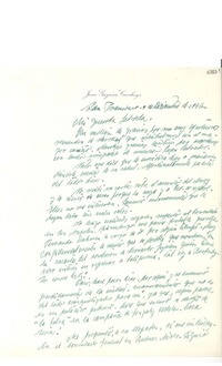 [Carta] 1946 dic. 9, San Francisco, California [a] Gabriela Mistral