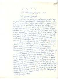 [Carta] 1947 mayo 6, San Francisco, California [a] Gabriela Mistral