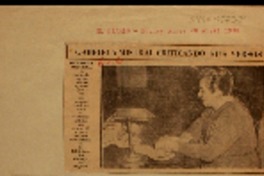 Gabriela Mistral criticando uno de sus versos