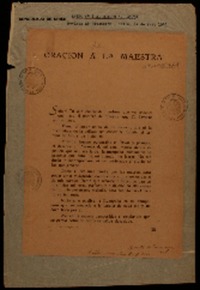 Oración a la maestra Oración a la maestra