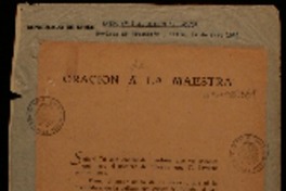 Oración a la maestra Oración a la maestra