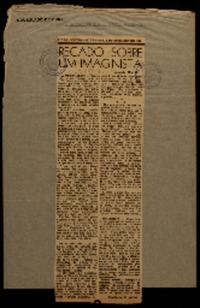 Recado sobre um imaginista Gabriela Mistral. Recado sobre um imaginista Gabriela Mistral.