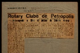 Rotary Clube de Petrópolis Rotary Clube de Petrópolis