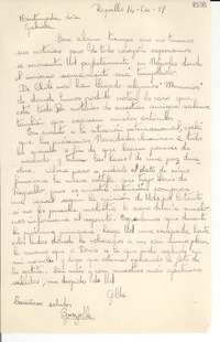 [Carta] 1951 dic. 14, Rapallo, [Italia] [a] Gabriela Mistral