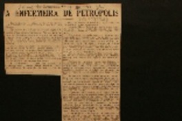 A enfermeira de Petrópolis A enfermeira de Petrópolis