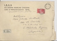 [Sobre] 1951 abr. 23, [Italia] [a] Gabriella [i.e. Gabriela] Mistral
