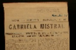 Gabriela Mistral Premio Nobel de Literatura 1945 : a vida e a obra da grande escritora que reside no brasil. Gabriela Mistral Premio Nobel de Literatura 1945 : a vida e a obra da grande escritora que reside no brasil.