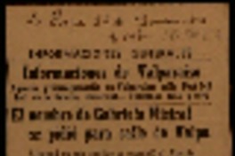 El nombre de Gabriela Mistral se pidió para calle de Valpo. solicitud en este sentido se presentó al alcalde.