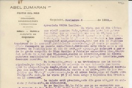 [Carta] 1938 nov. 6, Coquimbo, [Chile] [a] Lucila [Godoy]